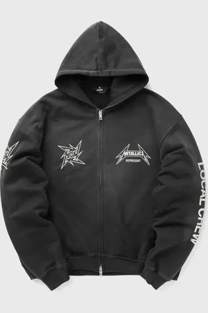 Represent METALLICA 40 YEAR ANNIVERSARY ZIP-THRU HOODIE men Hoodies|Zippers