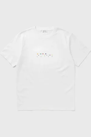 Norse projects JOHANNES ORGANIC CODE PRINT TEE men Shortsleeves