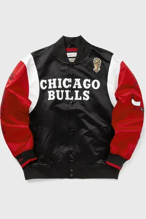 Mitchell & Ness NBA TEAM ORIGINS SATIN JACKET VINTAGE LOGO CHICAGO BULLS men Bomber Jackets|Team Jackets