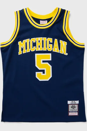 Mitchell & Ness NCAA DARK JERSEY MICHIGAN 1991 JALEN ROSE #5 men Jerseys