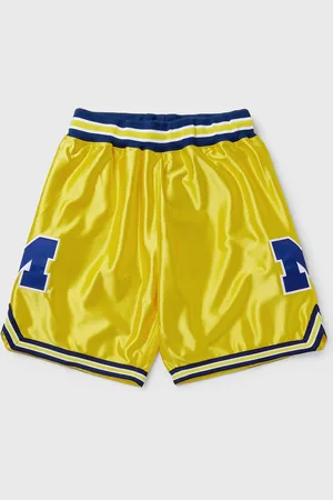 Mitchell & Ness NCAA MAIZE SHORTS UNIVERSITY OF MICHIGAN 1991 men Sport & Team Shorts