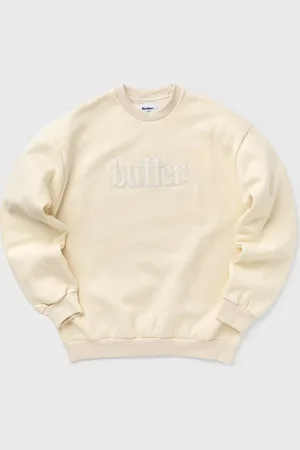 Butter Goods Fleece Applique Crewneck men Sweatshirts