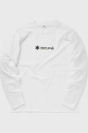 Snow Peak SOFT COTTON LOGO LONG SLEEVE T-SHIRT men Longsleeves