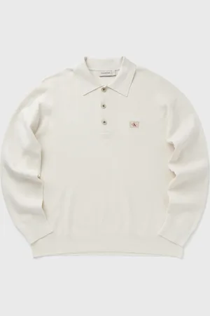 Calvin Klein COTTON POLO SWEATER men Sweatshirts