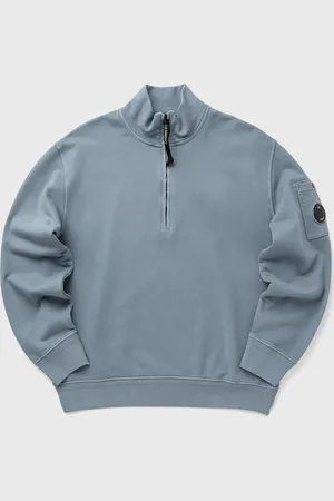 C.P. Company COTTON DIAGONAL FLEECE HALF ZIP SWEATSHIRT men Half-Zips|Sweatshirts