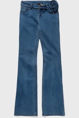 ROTATE Stretchy Flared Pants women Jeans