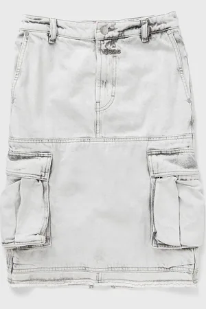 032c WMNS MY OWN MIND FRAYED DENIM SKIRT women Skirts