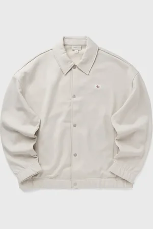 Calvin Klein WOVEN LABEL SNAP HWK JACKET men Bomber Jackets|Overshirts