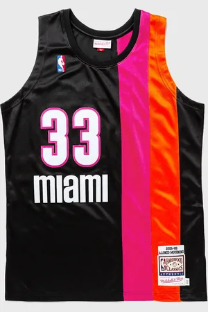 Mitchell & Ness NBA Authentic Jersey Miami Heat Alternate 2005-06 Alonzo Mourning #33 men Jerseys