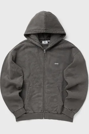 Obey Lowercase pigment zip hoodie men Zippers
