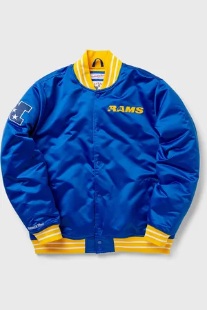 Mitchell & Ness NFL Heavyweight Satin Jacket Los Angeles Rams men College Jackets|Team Jackets