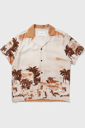 Les Deux Coastal AOP SS Shirt men Shortsleeves