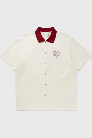 Drôle de Monsieur LA CHEMISE PIQUÉE SLOGAN VIGNES men Shortsleeves