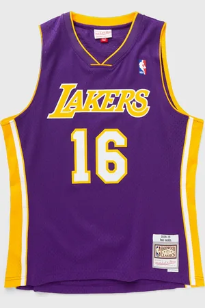Mitchell & Ness NBA DARK JERSEY LAKERS 2009 PAU GASOL #16 men Jerseys