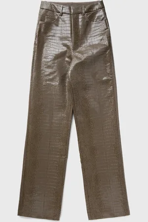 ROTATE TEXTURED STRAIGHT PANTS women Casual Pants