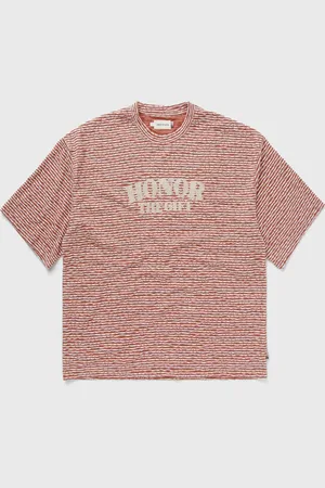 HONOR THE GIFT STRIPE BOX TEE men Shortsleeves