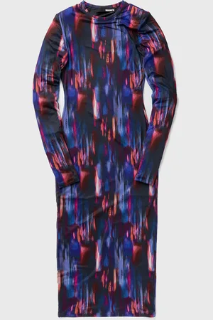ROTATE Printed Midi Dress women Dresses