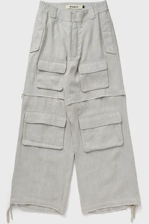 MISBHV WASHED LINEN CARGO PANTS men Cargo Pants