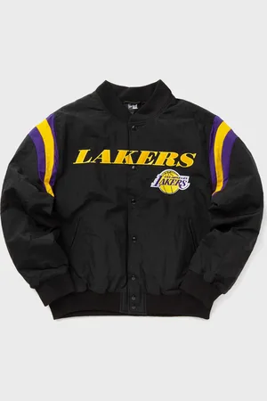 New Era NBA PANEL BOMBER LOS ANGELES LAKERS men Bomber Jackets|College Jackets