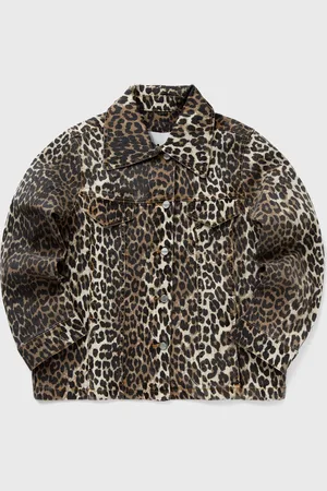 Ganni Print Denim Jacket women Denim Jackets