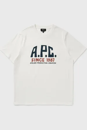 A.P.C. PRINT LABEL - GOTS TEE men Shortsleeves