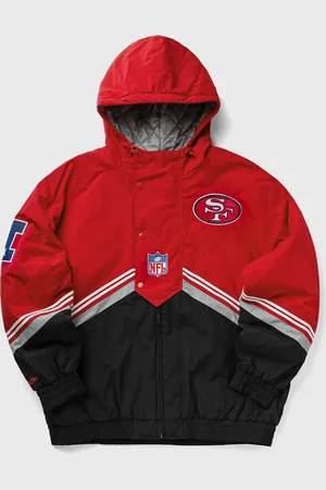 Mitchell & Ness NFL THROW IT BACK RETRO JACKET VINTAGE LOGO SAN FRANCISCO 49ERS men College Jackets|Team Jackets