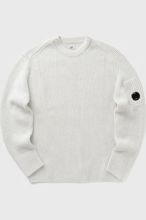 C.P. Company KNITWEAR CREW NECK IN FLEECE KNIT men Pullovers