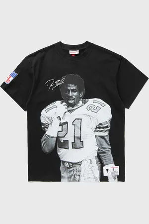 Mitchell & Ness NFL ULTIMATE PLAYER TEE VINTAGE LOGO ATLANTA FALCONS DEION SANDERS #21 men Shortsleeves