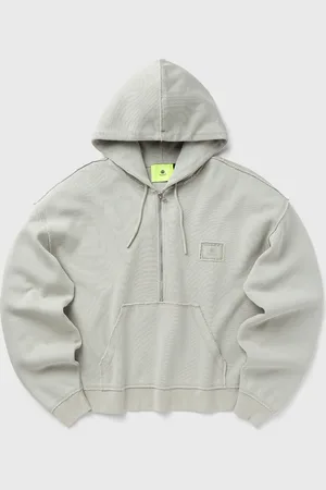 New Amsterdam HALF ZIP HOODIE ALMOST AQUA ZIP men Half-Zips|Hoodies