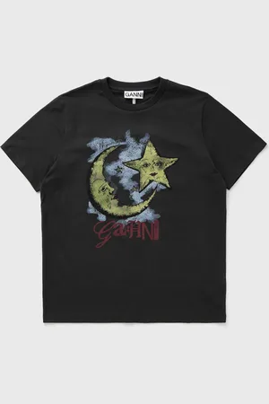 Ganni Basic Jersey Moonlight Relaxed T-shirt women Shortsleeves