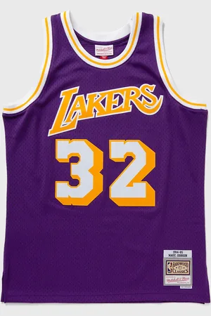 Mitchell & Ness NBA SWINGMAN ROAD JERSEY LOS ANGELES LAKERS 1984 MAGIC JOHNSON #32 men Jerseys