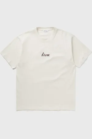 Norse projects Johannes Organic Chain Stitch Logo T-shirt men Shortsleeves