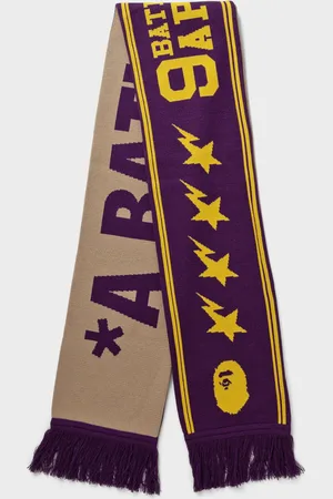 A Bathing Ape JACQUARD BAPE LOGO LONG SCARF men Scarves