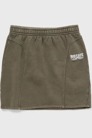 ROTATE Enzyme Sweat Mini Skirt women Skirts