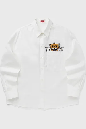 Kenzo HAPPY TIGER POCKET CASUAL SHIRT men Longsleeves en