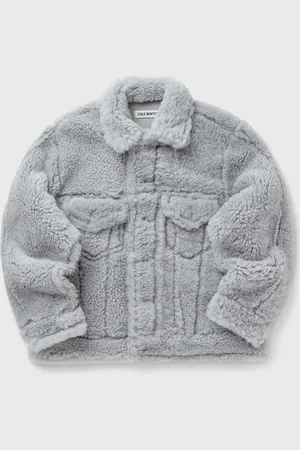 Cole Buxton SHEARLING TRUCKER JACKET men Windbreaker