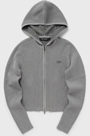 Daily paper Rib knit hoodie women Pullovers|Zippers & Cardigans
