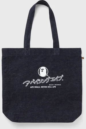 A Bathing Ape DENIM TOTE BAG men Tote & Shopping Bags