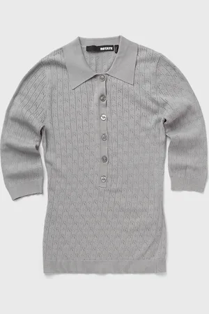 ROTATE Pointelle Polo Shirt women Shirts & Blouses
