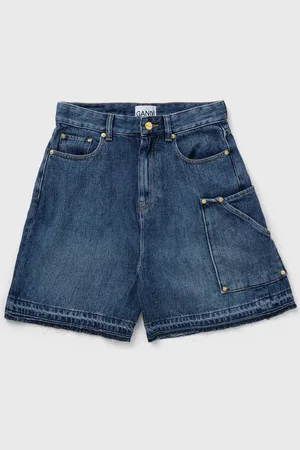 Ganni Light Denim Shorts women Casual Shorts