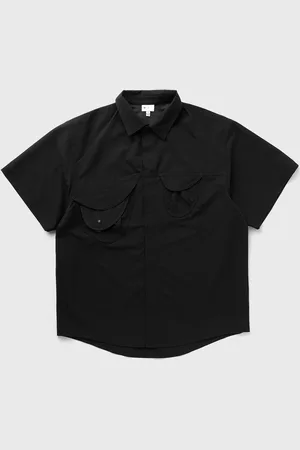 GOLDWIN 0 S/S Asymmetric Camp Shirt men Shortsleeves