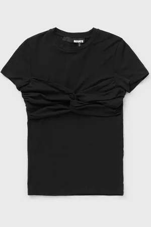 ROTATE Fitted Twisted T-Shirt women Shortsleeves