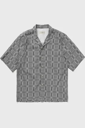 OFFICINE GENERALE EREN SS ITL CLY CO GEOME PRINT SHIRT men Shortsleeves