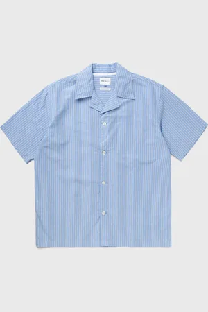 Norse projects MADS POPLIN STRIPE SS men Shortsleeves