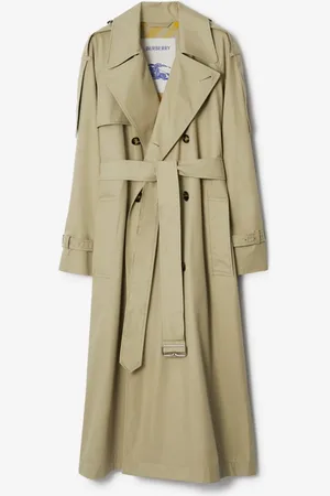 Burberry Trench long Castleford en gabardine, Size: 08