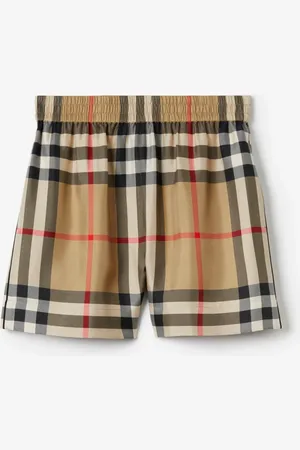 Burberry Short en soie Check, Size: 08