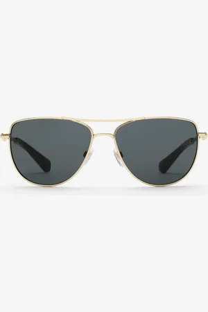 Burberry Lunettes de soleil carrées en métal à logo