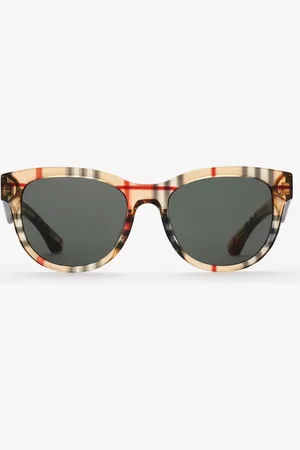 Burberry Lunettes de soleil rondes Check