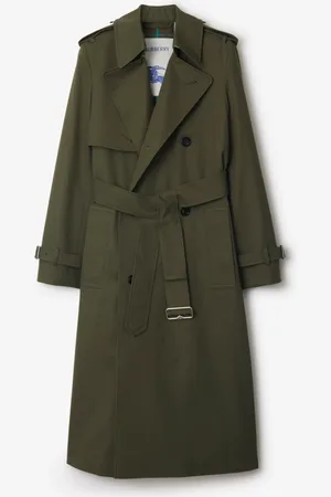 Burberry Trench long en coton mélangé, Size: 06