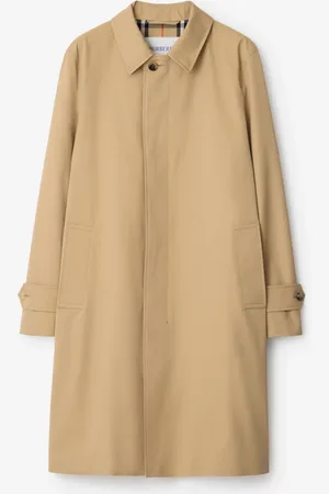 Burberry Paletot long en gabardine, Size: 50